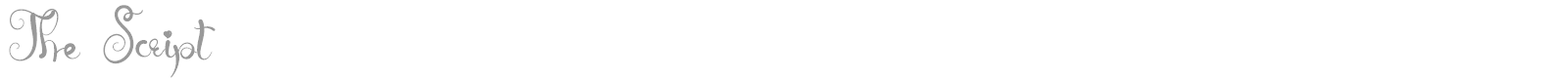 The Script font preview